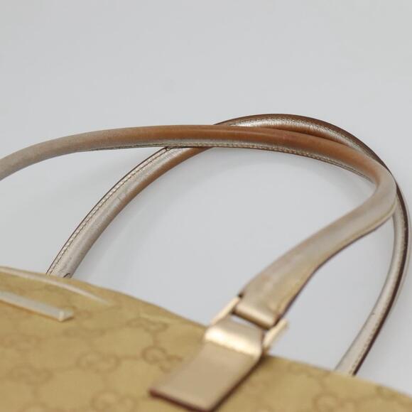 GUCCI GG Canvas Hand Bag Gold Tone 002 002 - Picture 8 of 16